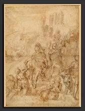 Giulio Benso, Scene from Classical History (Aeneas Descending into the Underworld?), Italian, c.