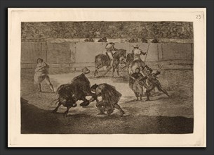Francisco de Goya, Pepe Illo haciendo el recorte al toro (Pepe Illo Making the Pass of the