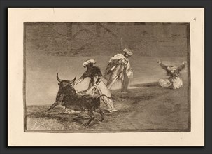 Francisco de Goya, Capean otro encerrado  (They Play Another with the Cape in an Enclosure),