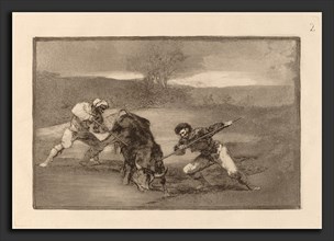 Francisco de Goya, Otro modo de cazar a pie (Another Way of Hunting on Foot), Spanish, 1746 - 1828,