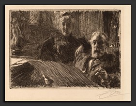 Anders Zorn, Mr. and Mrs. Furstenburg, Swedish, 1860 - 1920, 1895, etching