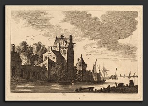 Attributed to Franz Edmund Weirotter (Austrian, 1730 - 1771), Houses on an Inlet, etching
