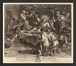 Robert van Audenaerd after Carlo Maratta (Flemish, 1663 - 1743), Death of the Virgin, etching and