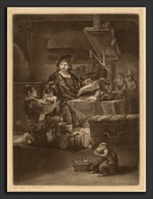 Jan van der Bruggen after Rembrandt van Rijn (Flemish, born 1649), Jan Uytenbogaert, mezzotint