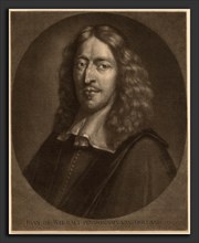 Abraham Blooteling after Pieter van der Banck (Dutch, 1640 - 1690), Johan de Wit, mezzotint on laid