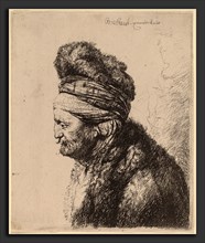 Rembrandt van Rijn and Studio of Rembrandt van Rijn after Jan Lievens, The Second Oriental Head, c.
