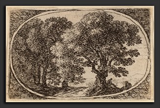 Herman van Swanevelt (Dutch, c. 1600 - 1655), Path between Trees, etching
