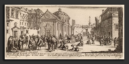 Gerrit van Schagen after Jacques Callot (Dutch, c. 1642 - 1690 or after), The Hospital, etching and
