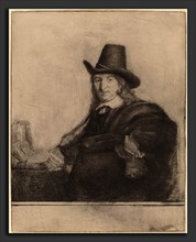 Rembrandt van Rijn (Dutch, 1606 - 1669), Jan Asselyn, c. 1647, etching, drypoint and burin