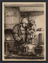 Rembrandt van Rijn (Dutch, 1606 - 1669), The Goldsmith, 1655, etching and drypoint