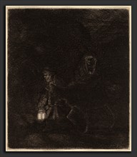 Rembrandt van Rijn (Dutch, 1606 - 1669), The Flight into Egypt, 1651, etching, drypoint, and
