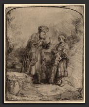 Rembrandt van Rijn (Dutch, 1606 - 1669), Abraham and Isaac, 1645, etching and burin