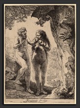 Rembrandt van Rijn (Dutch, 1606 - 1669), Adam and Eve, 1638, etching