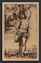 Willem Panneels (Flemish, c. 1600 - probably 1632), Saint Sebastian, etching