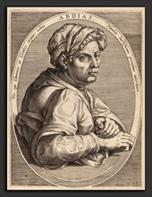 Theodor Galle after Jan van der Straet (Flemish, c. 1571 - 1633), Abdias, published 1613, engraving