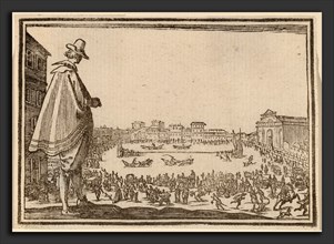 Edouard Eckman after Jacques Callot (Flemish, born c. 1600), Piazza Santa Maria Novella, Florence,