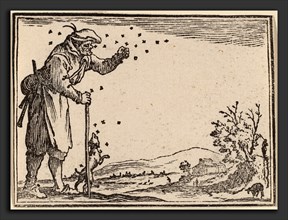 Edouard Eckman after Jacques Callot (Flemish, born c. 1600), Peasant Attacked by Bees, 1621,
