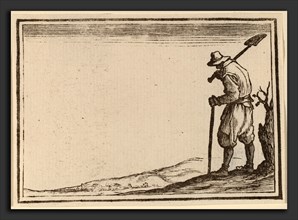 Edouard Eckman after Jacques Callot (Flemish, born c. 1600), Peasant with Shovel on His Shoulder,