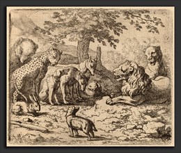 Allart van Everdingen (Dutch, 1621 - 1675), The Lion Seeks Advice, probably c. 1645-1656, etching