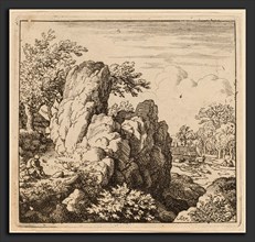 Allart van Everdingen (Dutch, 1621 - 1675), Large Rock, probably c. 1645-1656, etching with