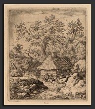 Allart van Everdingen (Dutch, 1621 - 1675), Landscape with Millstone near a Cask, probably c.
