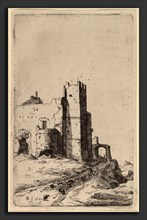 Bartholomeus Breenbergh (Dutch, probably 1599 - 1657), The Town of Leoni, near Frascati, 1640,