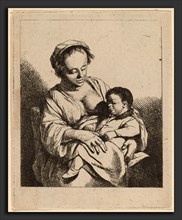 Cornelis Bega (Dutch, 1631-1632 - 1664), The Mother, etching