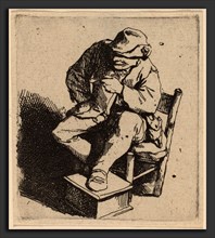 Cornelis Bega (Dutch, 1631-1632 - 1664), The Smoker, etching