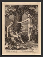 Jan Pietersz Saenredam after Abraham Bloemaert (Dutch, 1565 - 1607), Temptation of Man, 1604,