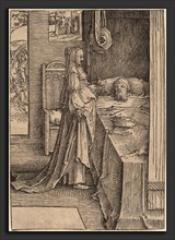 Lucas van Leyden (Netherlandish, 1489-1494 - 1533), Jezebel and Ahab, 1517-1518, woodcut