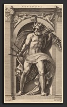 Hendrik Goltzius after Polidoro da Caravaggio (Dutch, 1558 - 1617), Neptune, probably 1592,