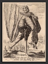 Jacques de Gheyn II after Hendrik Goltzius (Dutch, 1565 - 1629), Soldier Armed with Broadsword and