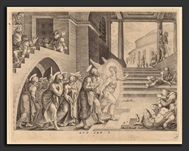 Philip Galle after Maerten van Heemskerck (Flemish, 1537 - 1612), The Apostles Delivered from