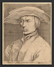 Style of Lucas van Leyden after Albrecht DÃ¼rer, Self-Portrait, 1525, etching