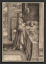Lucas van Leyden (Netherlandish, 1489-1494 - 1533), Jezebel Promising Naboth's Vineyard to King