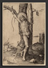 Lucas van Leyden (Netherlandish, 1489-1494 - 1533), Saint Sebastian, c. 1510, engraving