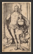 Lucas van Leyden (Netherlandish, 1489-1494 - 1533), The Savior Standing with the Globe and Cross in