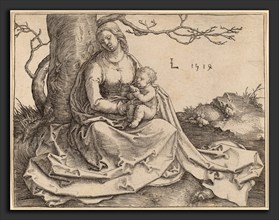 Lucas van Leyden (Netherlandish, 1489-1494 - 1533), The Virgin Seated under a Tree, 1514, engraving