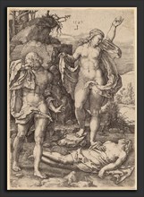 Lucas van Leyden (Netherlandish, 1489-1494 - 1533), Adam and Eve Lamenting the Death of Abel, 1529,