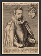 Hendrik Goltzius (Dutch, 1558 - 1617), Jan Nicquet, 1595, engraving