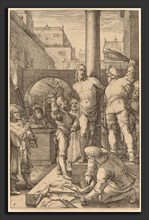 Hendrik Goltzius (Dutch, 1558 - 1617), Flagellation of Christ, 1597, engraving
