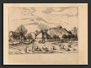 Johannes and Lucas van Doetechum after Master of the Small Landscapes (Dutch, died 1605), Farms,