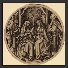 Netherlandish 15th Century, Madonna and Child with Saints Christopher and Erasmus, c. 1480,