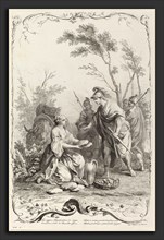 Joseph Wagner (publisher) after Jacopo Amigoni (German, 1706 - 1780), David and Abigail, c. 1745,