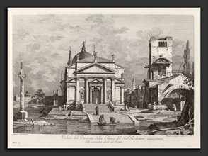 Fabio Berardi after Canaletto (German, 1706 - 1780), Veduta del Prospetto della Chiesa del SS.