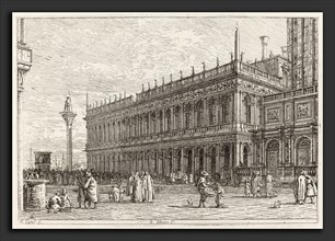 Canaletto (Italian, 1697 - 1768), La libreria. V. [upper left], in or before 1742, etching on laid