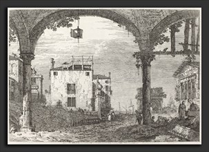 Canaletto (Italian, 1697 - 1768), The Portico with the Lantern, c. 1735-1746, etching on laid paper