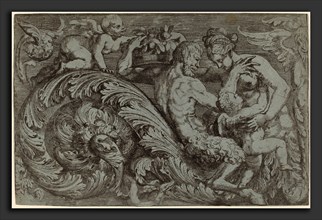 Angelo Falconetto (Italian, active c. 1555-1567), Decorative Panel with Mythological Figures,