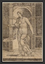 Jacopo Francia (Italian, 1486 or before - 1557), Lucretia, c. 1510, engraving