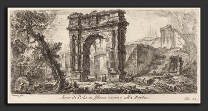 Giovanni Battista Piranesi (Italian, 1720 - 1778), Arco di Pola in Istria, 1748, etching on laid